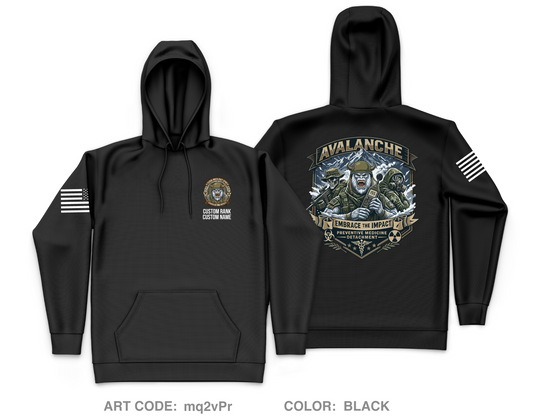 CUSTOM 155th Medical Detachment (PM) Core Men's Hooded Performance Sweatshirt - mq2vPr