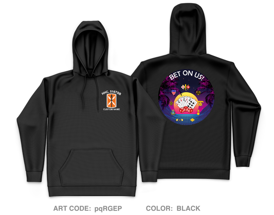 CUSTOM HHC, 516th Theater Signal Brigade Core Men's Hooded Performance Sweatshirt - pqRGEP