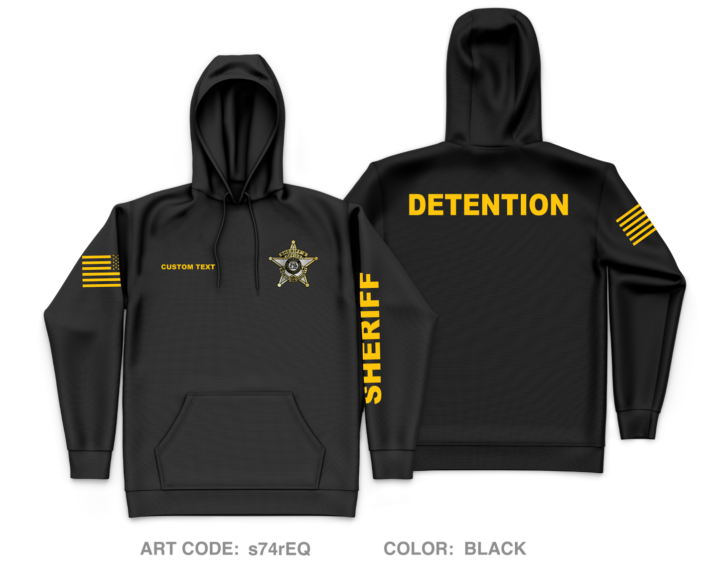 CUSTOM WCSO Core Men's Hooded Performance Sweatshirt - s74rEQ