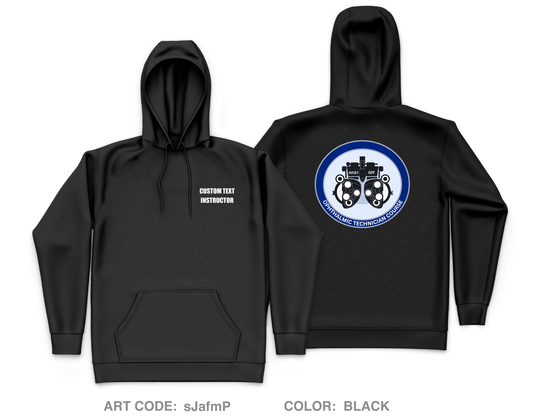 CUSTOM Ophthalmic Technician Course Core Men's Hooded Performance Sweatshirt - sJafmP