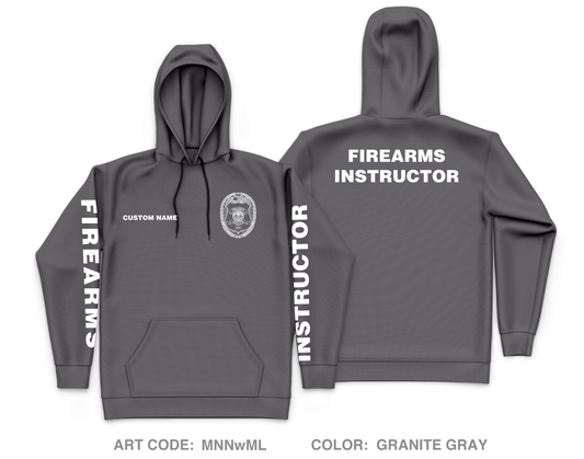 CUSTOM RTD Transit Police Core Men's Hooded Performance Sweatshirt - MNNwML