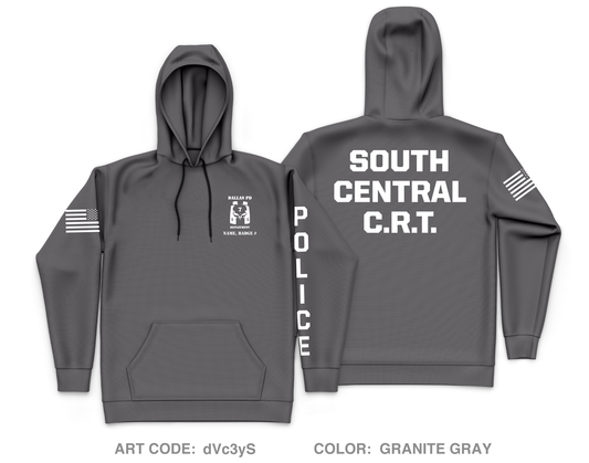 CUSTOM Dallas PD Store 1 Core Men's Hooded Performance Sweatshirt - dVc3yS