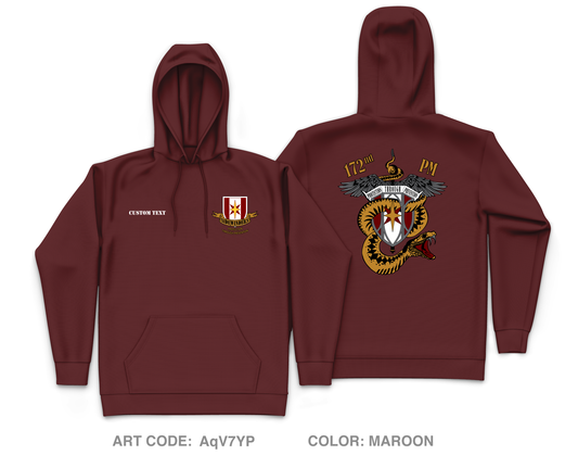CUSTOM 172nd Medical Detachment (PM) Core Men's Hooded Performance Sweatshirt - AqV7YP