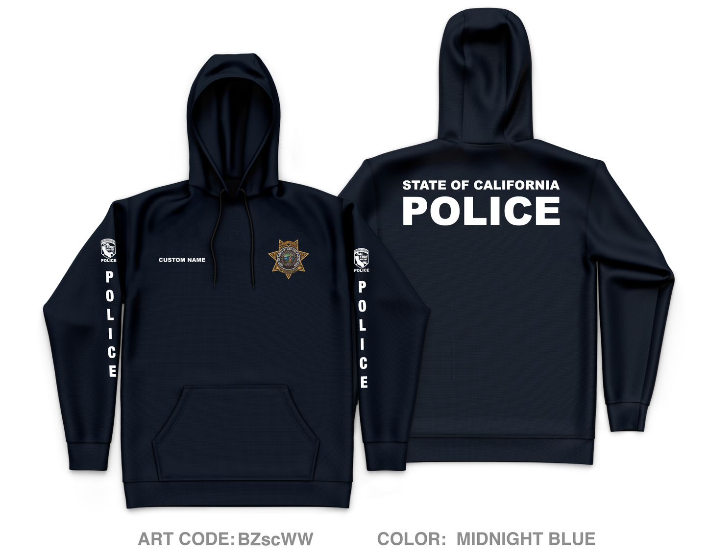 CUSTOM CAL FIRE LAW ENFORCEMENT TRAINING Store 1 Core Men's Hooded Performance Sweatshirt - pa7vB2