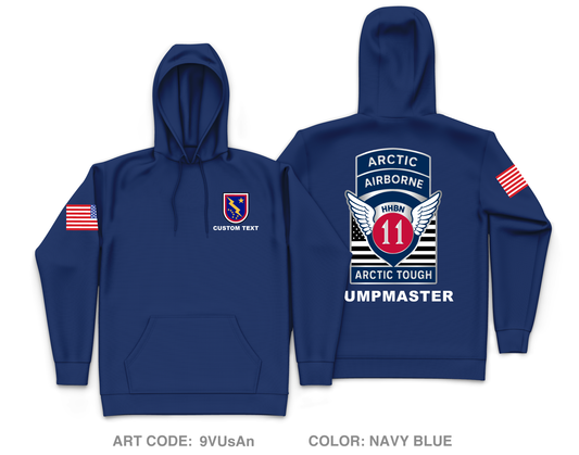 CUSTOM HHBN, 11th Airborne Division Core Men's Hooded Performance Sweatshirt - 9VUsAn