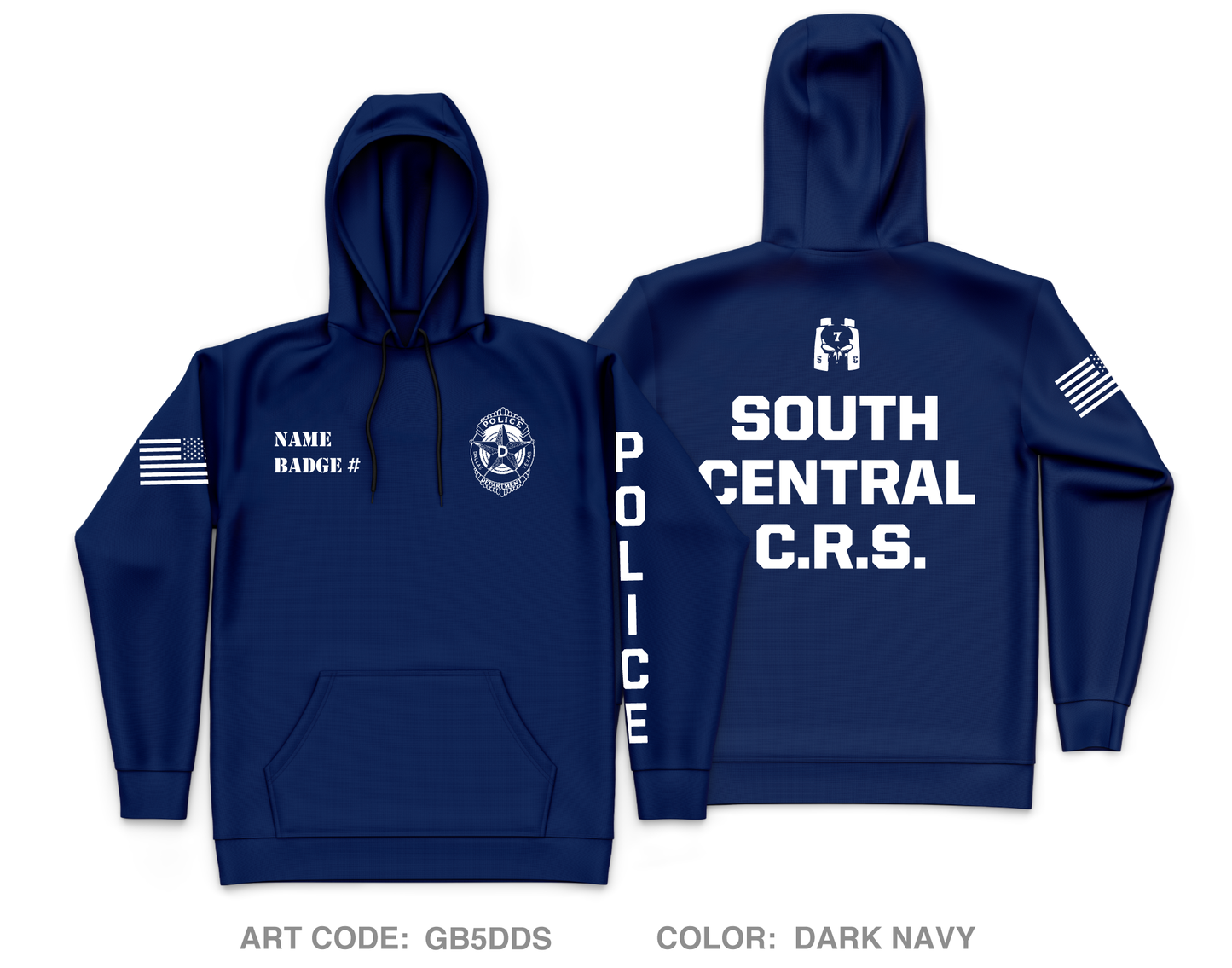 CUSTOM Dallas PD Store 1 Core Men's Hooded Performance Sweatshirt - GB5DDS