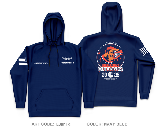 CUSTOM Delta Crew Core Men's Hooded Performance Sweatshirt - LJanTg