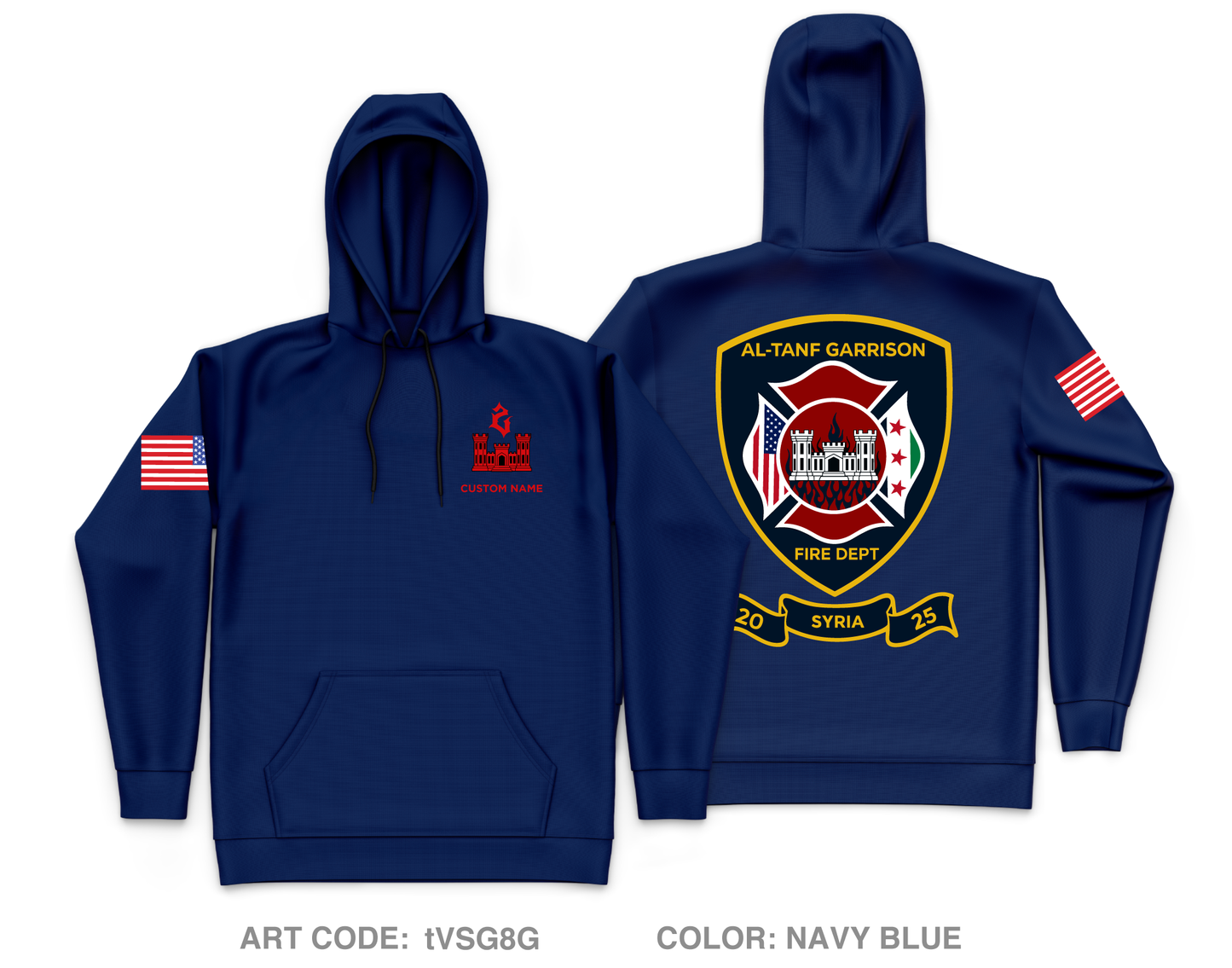 CUSTOM 2nd Platoon 277th ECC Core Men's Hooded Performance Sweatshirt - tVSG8G
