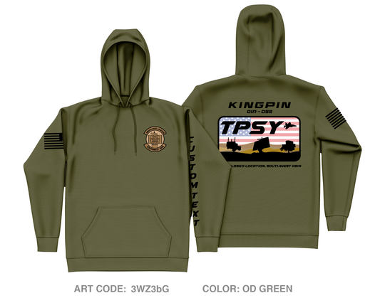 CUSTOM 727 EACS Core Men's Hooded Performance Sweatshirt - 3WZ3bG