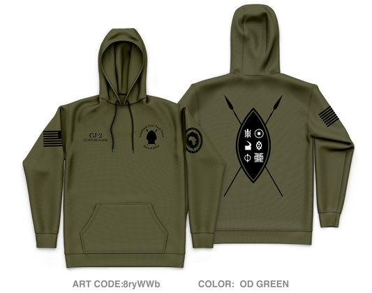 CUSTOM CJTF HOA CJ-2 Core Men's Hooded Performance Sweatshirt - 8ryWWb