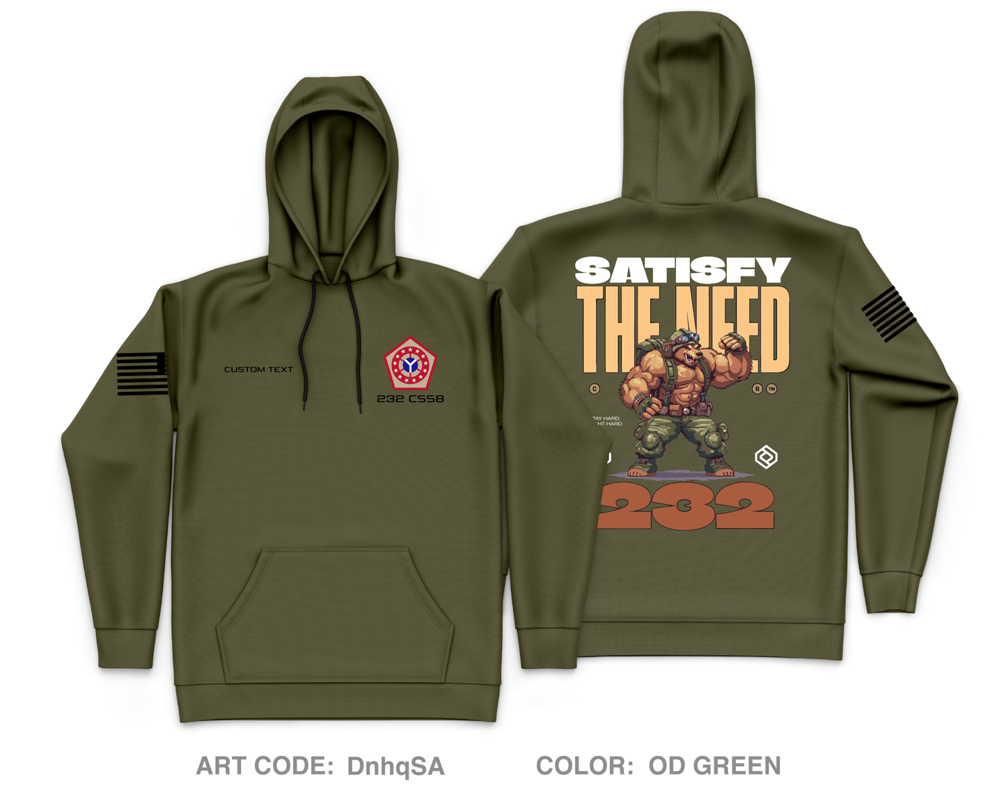 CUSTOM 232 CSSB Core Men's Hooded Performance Sweatshirt - DnhqSA
