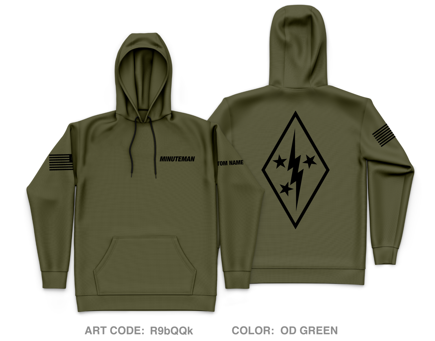 CUSTOM Minuteman Home Services Core Men's Hooded Performance Sweatshirt - R9bQQk