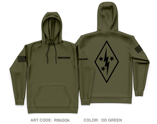 CUSTOM Minuteman Home Services Core Men's Hooded Performance Sweatshirt - R9bQQk