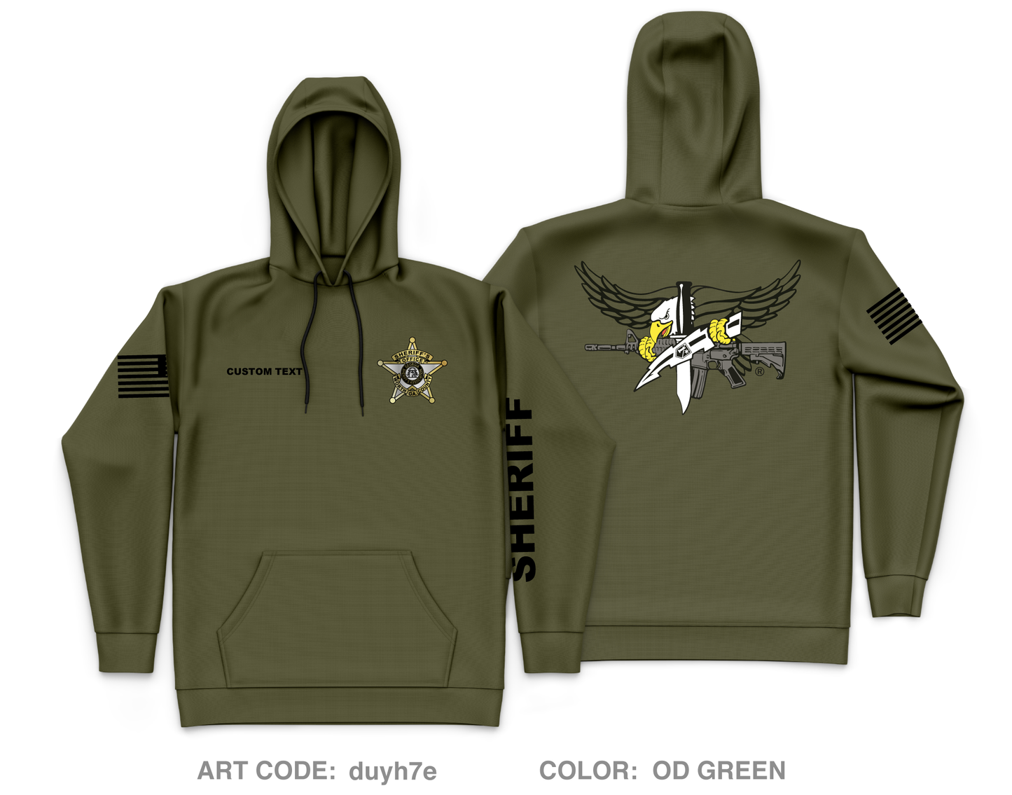 CUSTOM WCSO Core Men's Hooded Performance Sweatshirt - duyh7e