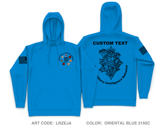 CUSTOM 229th Military Intelligence Battalion Core Men's Hooded Performance Sweatshirt - LRZEJA