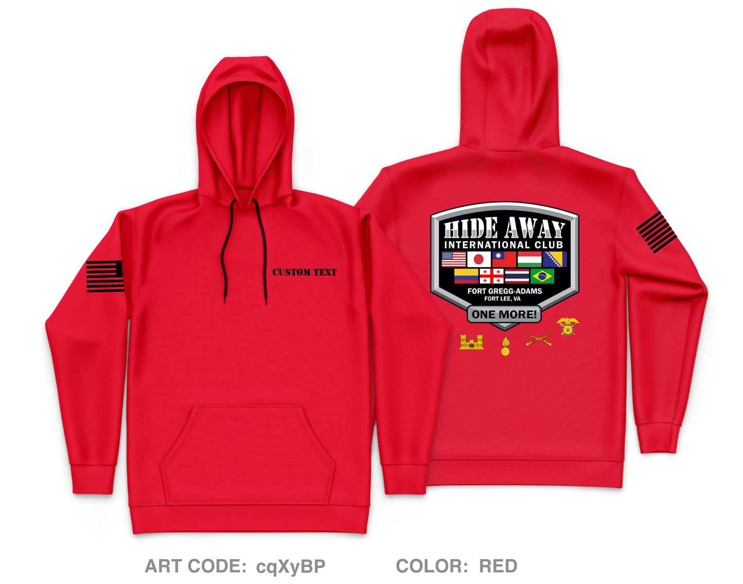 CUSTOM Hideaway International Club Core Men's Hooded Performance Sweatshirt - cqXyBP