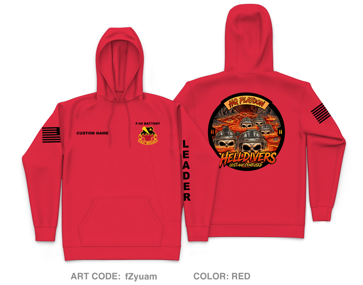 CUSTOM HQ Platoon Core Men's Hooded Performance Sweatshirt - fZyuam