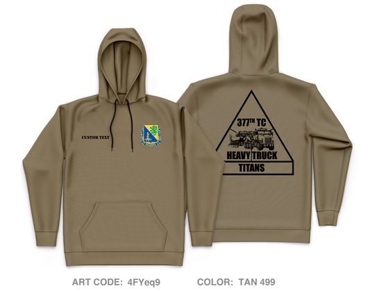 CUSTOM 377 titans Core Men's Hooded Performance Sweatshirt - 4FYeq9