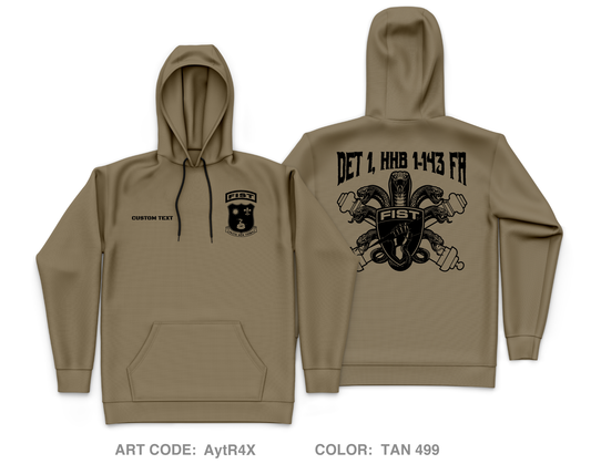 CUSTOM DET 1, HHB 1-143 FA Core Men's Hooded Performance Sweatshirt - AytR4X