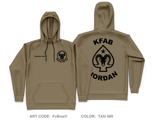 CUSTOM 802nd OD Co Core Men's Hooded Performance Sweatshirt - FvBnwV