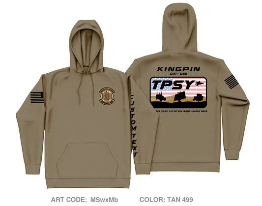 CUSTOM 727 EACS Core Men's Hooded Performance Sweatshirt - MSwxMb
