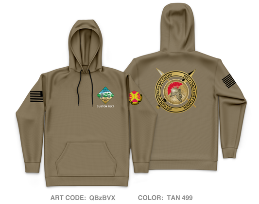 CUSTOM HHC, USAG, Fort Carson Colorado Core Men's Hooded Performance Sweatshirt - QBzBVX