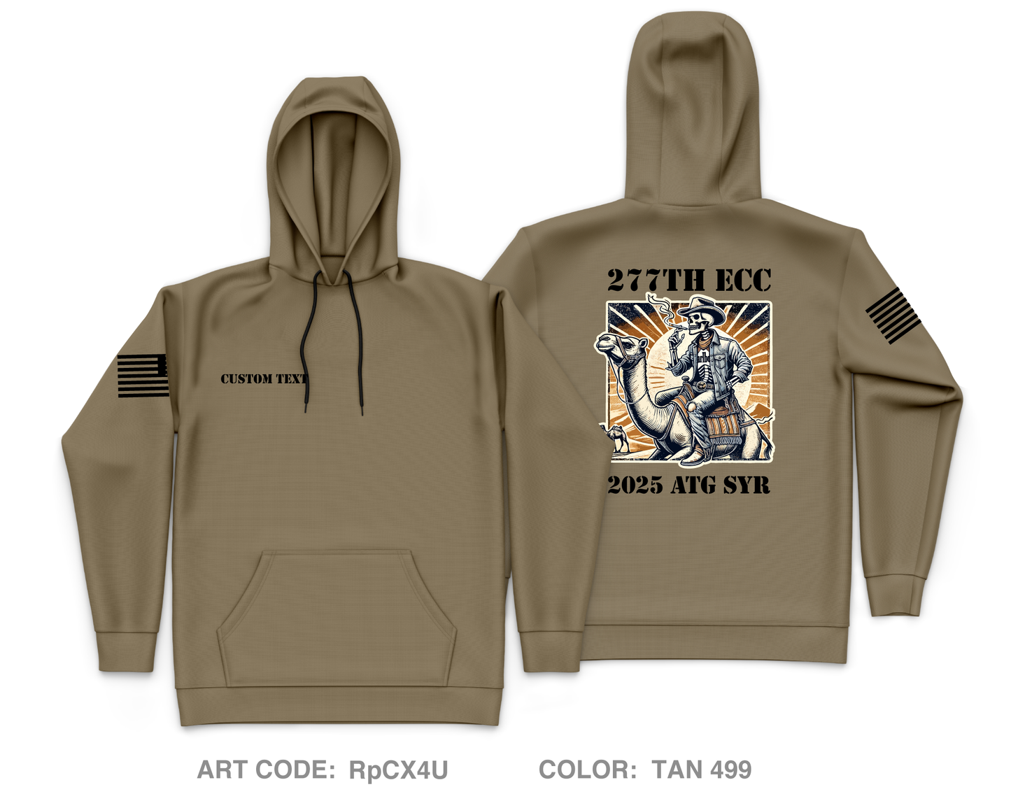 CUSTOM 277th ECC Core Men's Hooded Performance Sweatshirt - RpCX4U