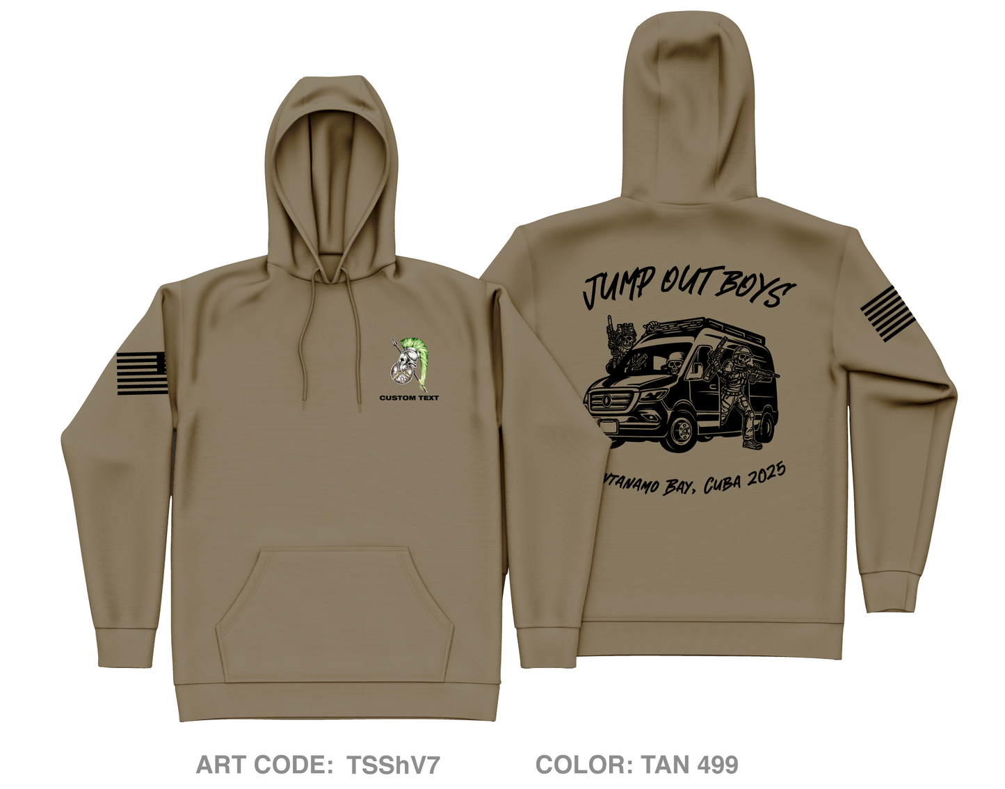 CUSTOM 206 MP CO Core Men's Hooded Performance Sweatshirt - TSShV7