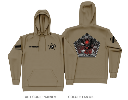 CUSTOM 319th ESB Bravo Co Core Men's Hooded Performance Sweatshirt - V4eNEv