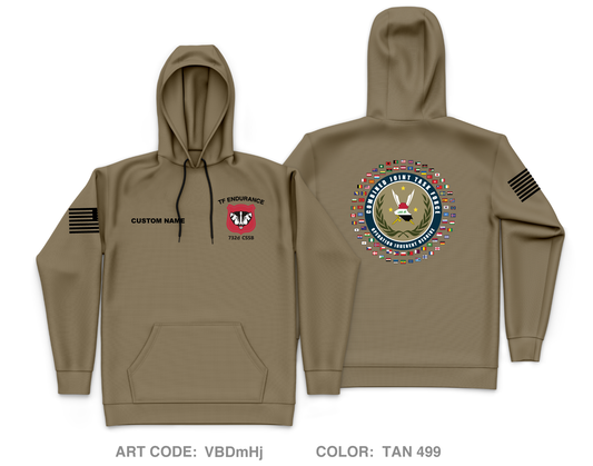 CUSTOM 732nd CSSB Core Men's Hooded Performance Sweatshirt - VBDmHj