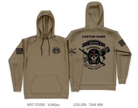 CUSTOM 2nd Platoon, C Troop, 2-15 Cav Core Men's Hooded Performance Sweatshirt - VJWjsc