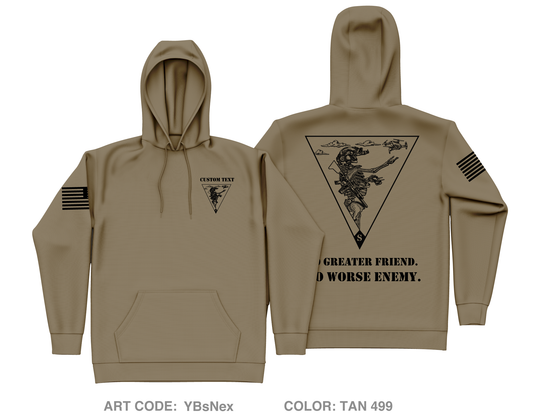CUSTOM 2-30IN BN Core Men's Hooded Performance Sweatshirt - YBsNex