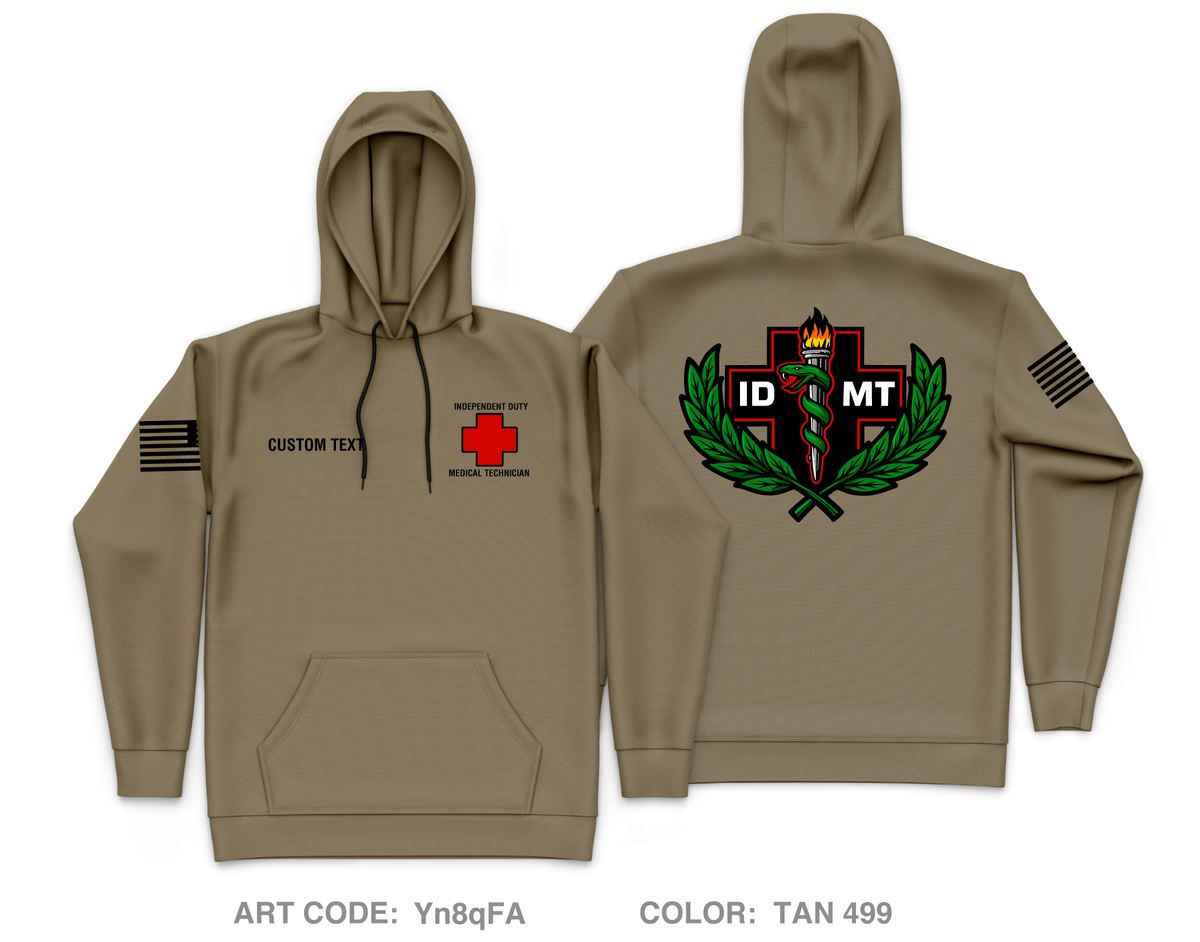 CUSTOM IDMT Core Men's Hooded Performance Sweatshirt - Yn8qFA
