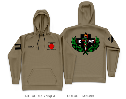 CUSTOM IDMT Core Men's Hooded Performance Sweatshirt - Yn8qFA