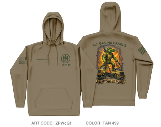 CUSTOM 1084th Transportation Company Core Men's Hooded Performance Sweatshirt - ZPWcGf