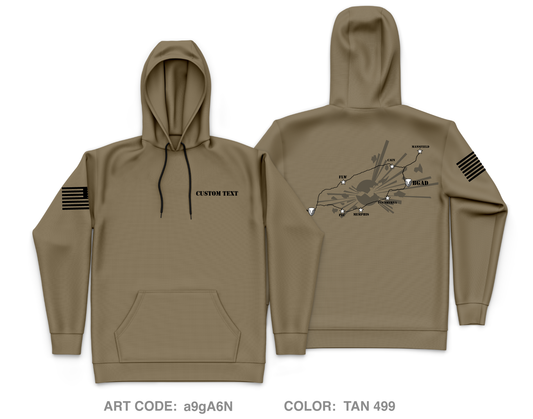 CUSTOM 1486th Transportation Company Fundraising Collection Core Men's Hooded Performance Sweatshirt - a9gA6N