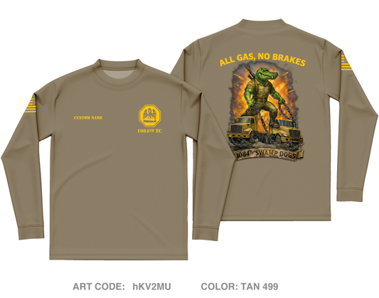 CUSTOM 1084th Transportation Company Core Men's LS Performance Tee - hKV2MU
