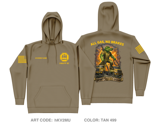 CUSTOM 1084th Transportation Company Core Men's Hooded Performance Sweatshirt - hKV2MU