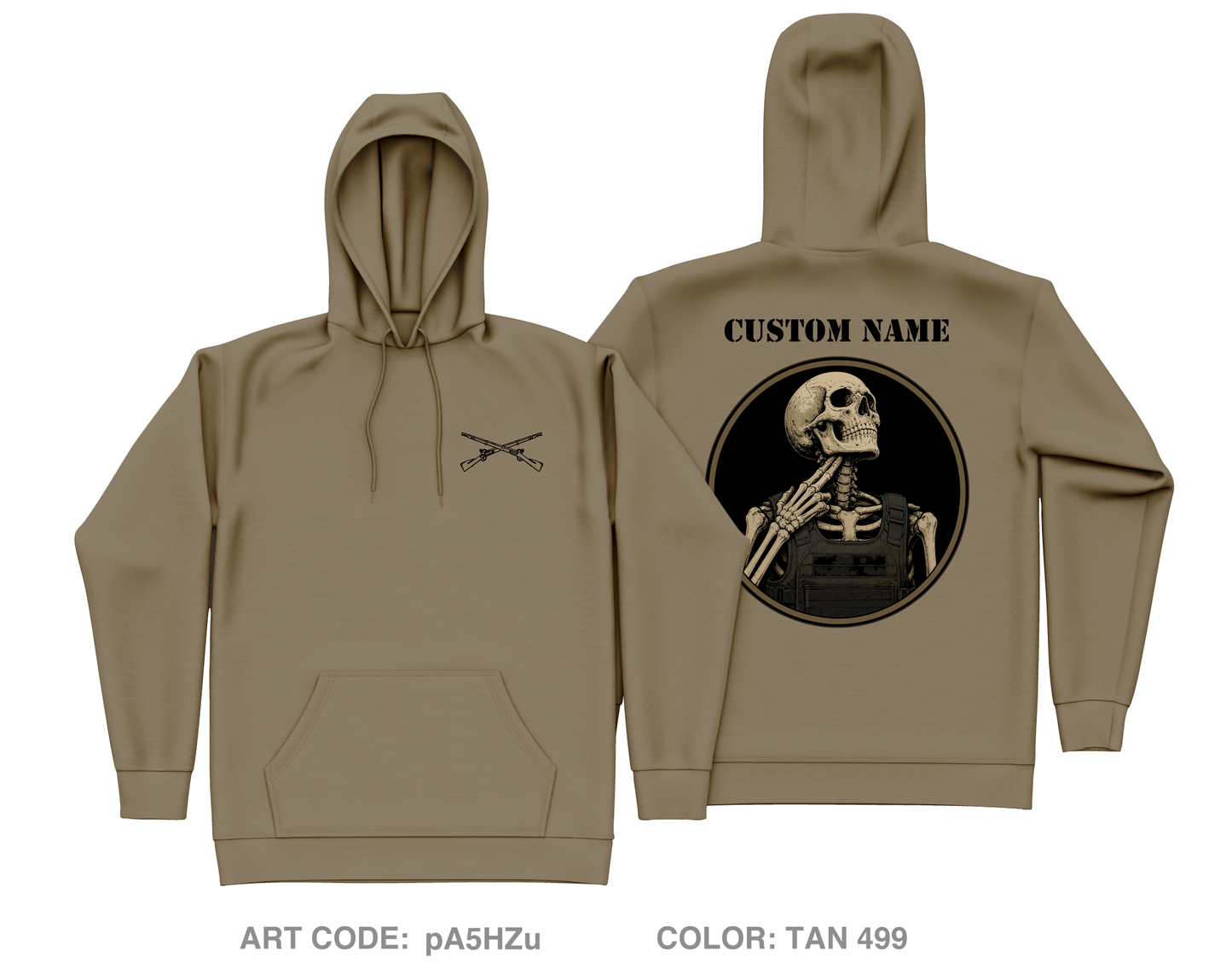 CUSTOM 1st Platoon, Apache Company, 4-6 Inf Core Men's Hooded Performance Sweatshirt - pA5HZu