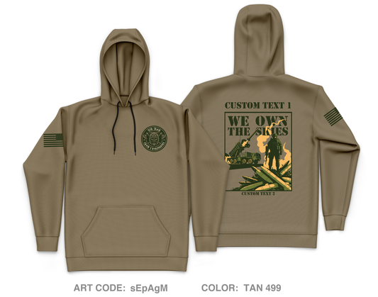 CUSTOM Crew 1 Bezerkers Core Men's Hooded Performance Sweatshirt - sEpAgM