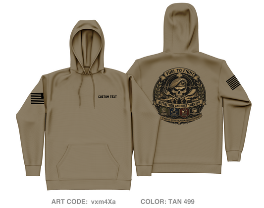 CUSTOM C CO 264th MED BN Core Men's Hooded Performance Sweatshirt - vxm4Xa