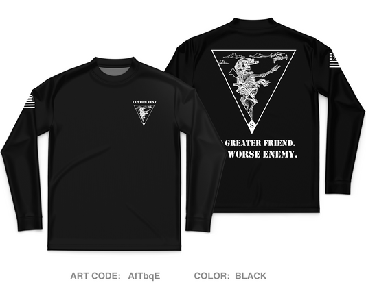 CUSTOM 2-30IN BN Core Men's LS Performance Tee - AfTbqE