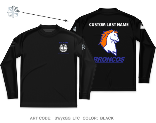 CUSTOM B Co 264th MED BN Core Men's LS Performance Tee - BWykQQ_LTC