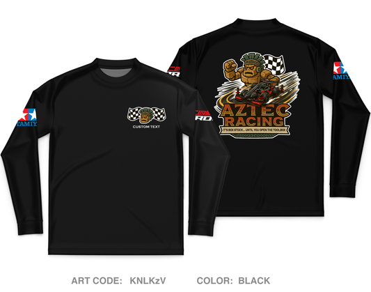 CUSTOM Aztec Racing Core Men's LS Performance Tee - KNLKzV