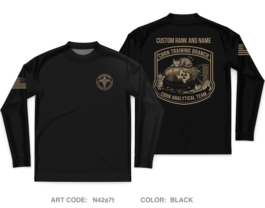CUSTOM CBRN Training Branch Core Men's LS Performance Tee - N42a7t