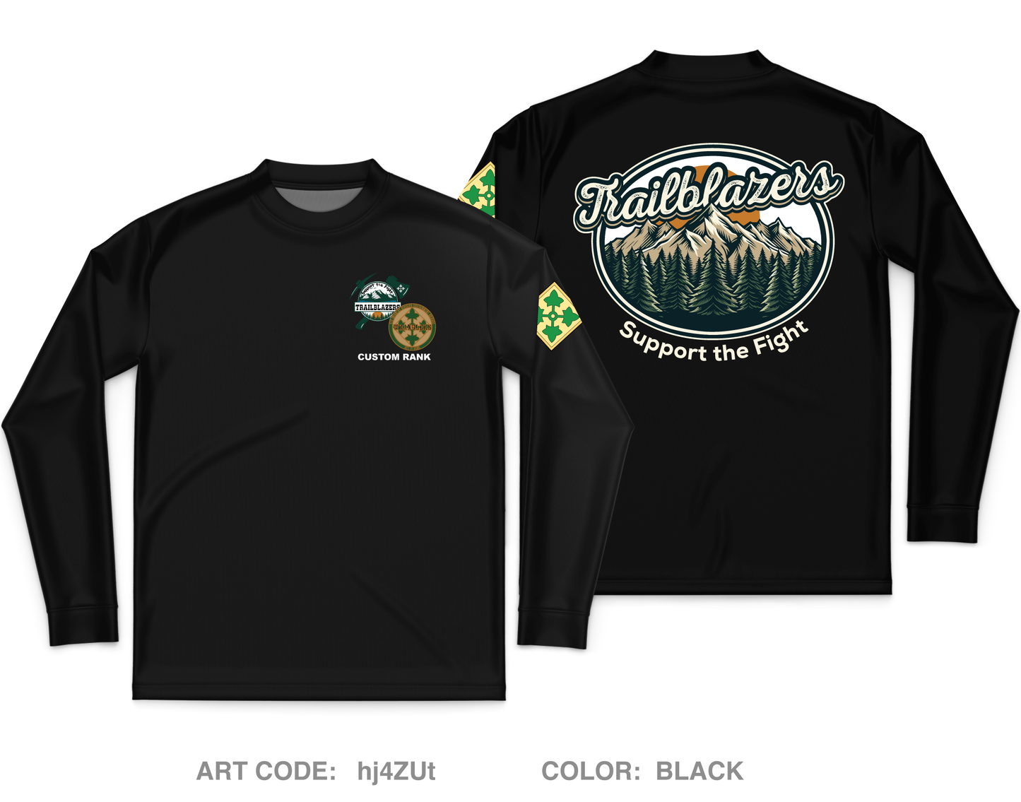 CUSTOM 4DSTB Fundraising Collection Core Men's LS Performance Tee - hj4ZUt