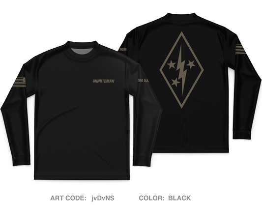 CUSTOM Minuteman Home Services Core Men's LS Performance Tee - jvDvNS