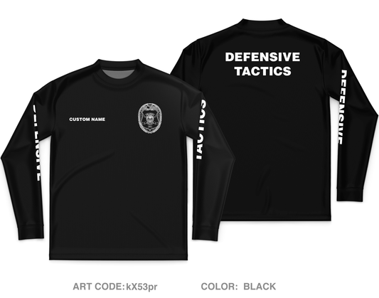 CUSTOM RTD Transit Police Core Men's LS Performance Tee - kX53pr