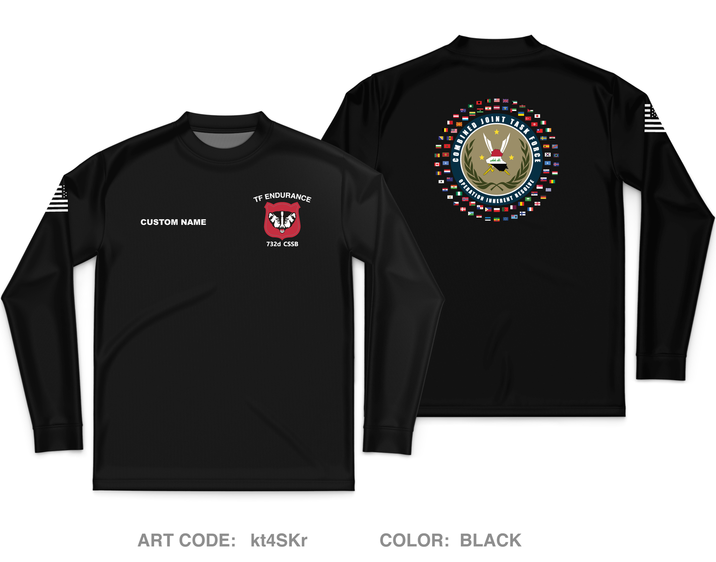 CUSTOM 732nd CSSB Core Men's LS Performance Tee - kt4SKr