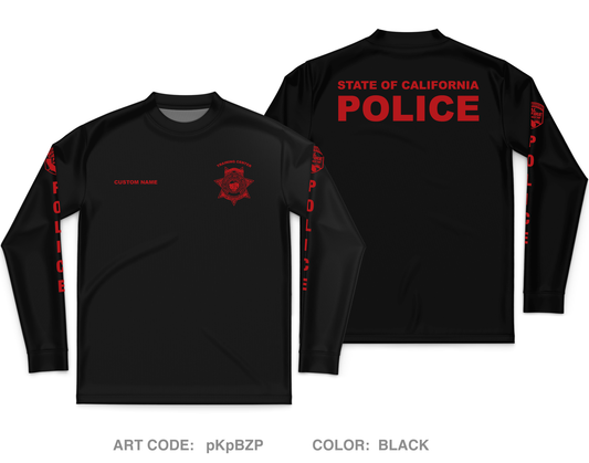 CUSTOM CAL FIRE LAW ENFORCEMENT TRAINING Store 1 Core Men's LS Performance Tee - pKpBZP